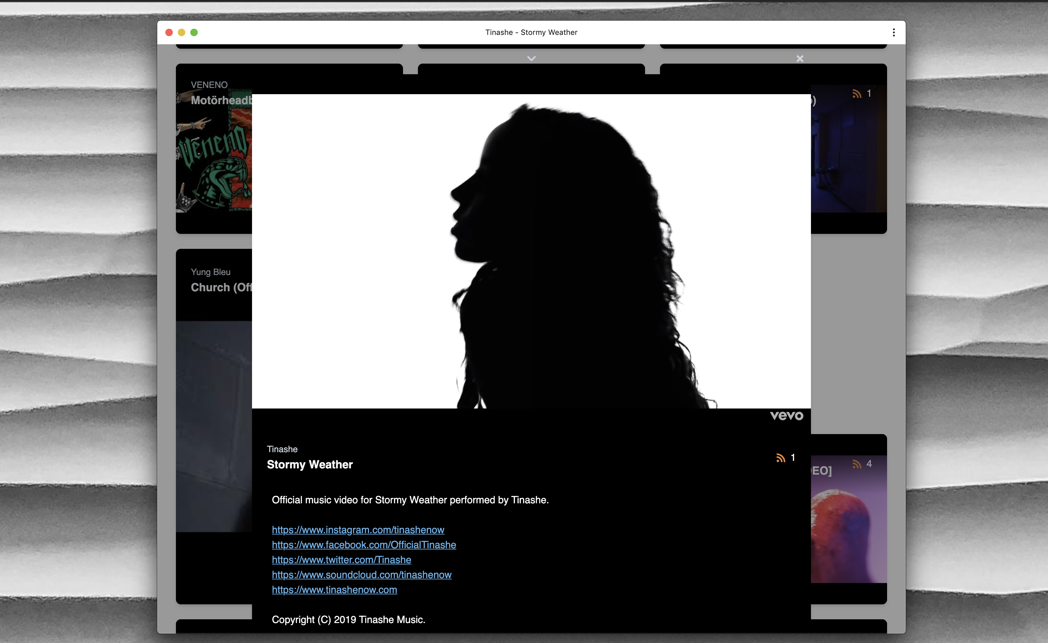 screenshot of kikbak.tv installed as a progressive web app on a mac